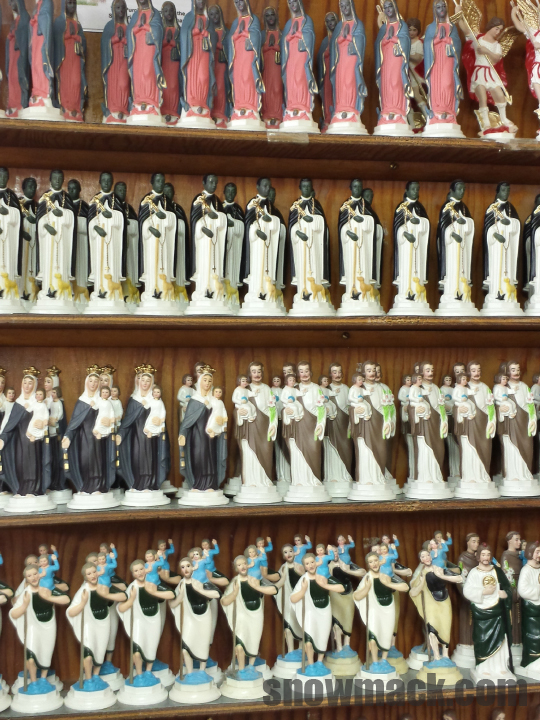 Gift Shop, dash board Saints at El Santuario de Chimayó, New Mexico September 2014