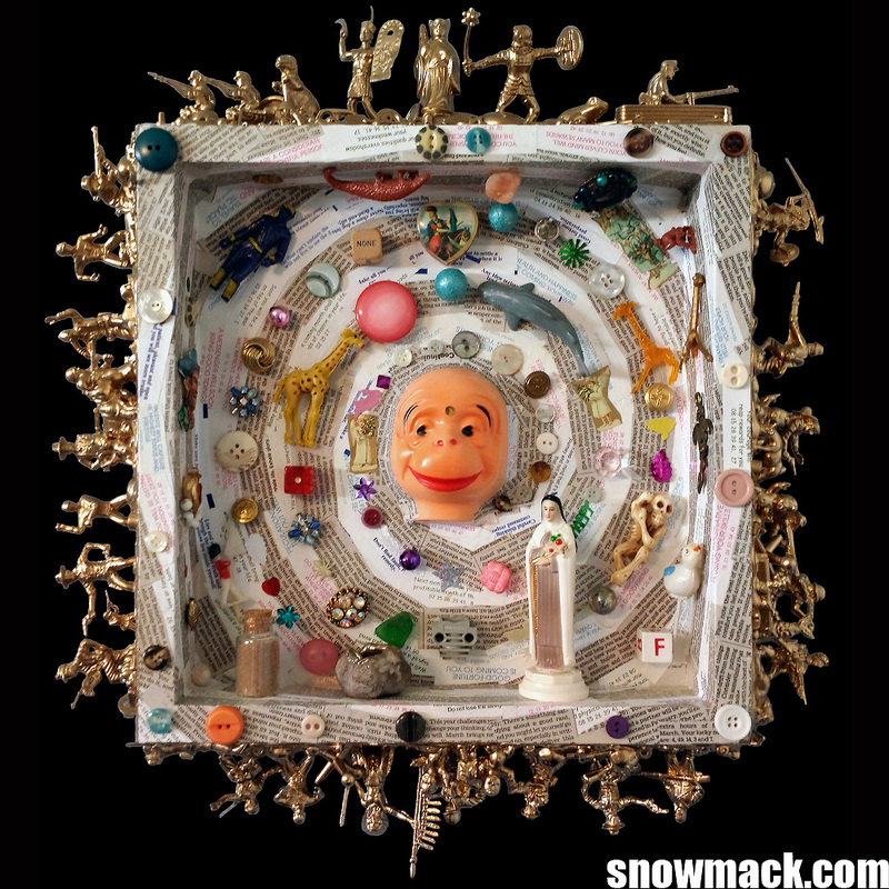 Monkeys of Compassion: Courage by Snow Mack Assemblage 