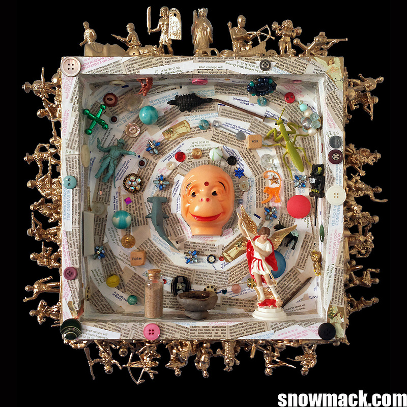 Monkeys of Compassion: Courage by Snow Mack Assemblage