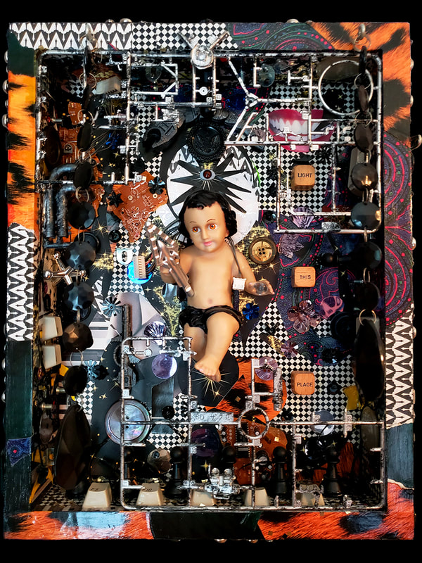 "Baby Zod" Assemblage 14" x 11"