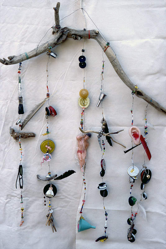 "Stick Mobile" Assemblage, Approximately 30" x 30"